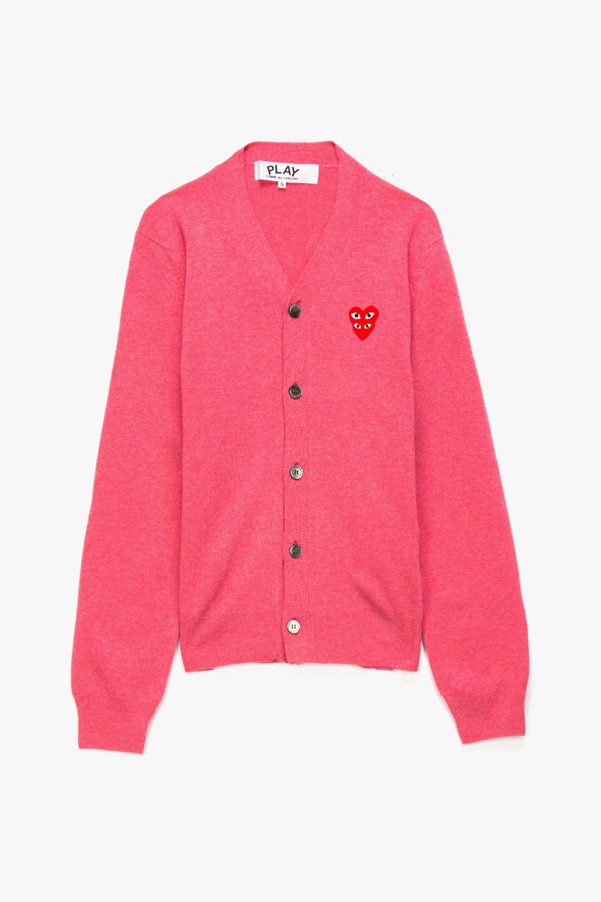 Double Heart V-Neck Cardigan