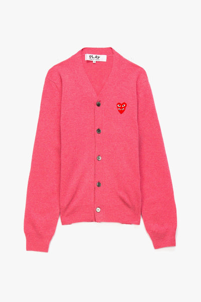 Double Heart V-Neck Cardigan