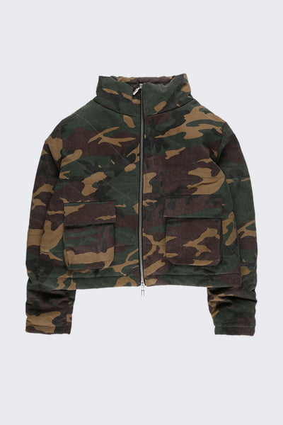 Camo Puffer Coat