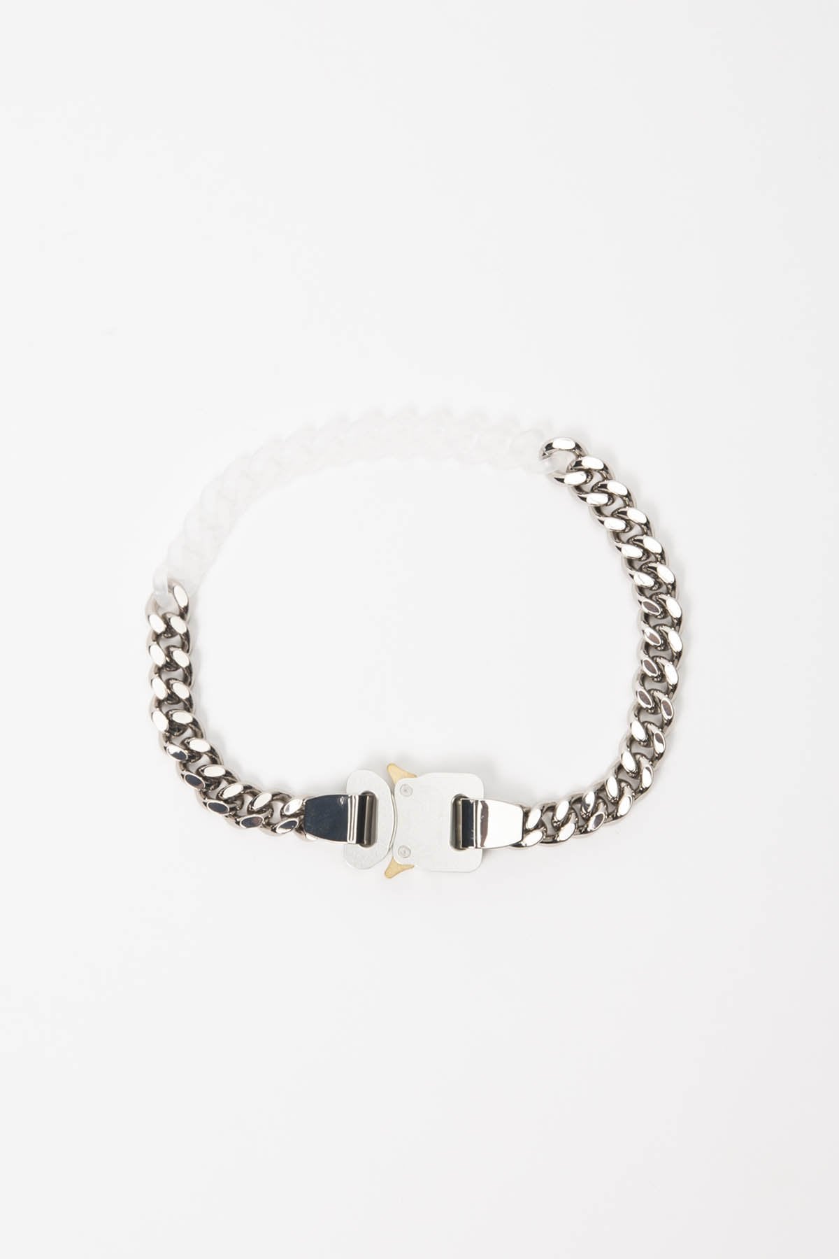 Metal & Nylon Chain Necklace