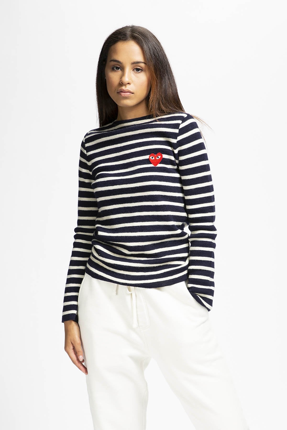 Women's Striped Knit Pullover