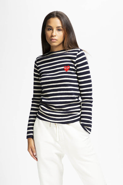 Women's Striped Knit Pullover
