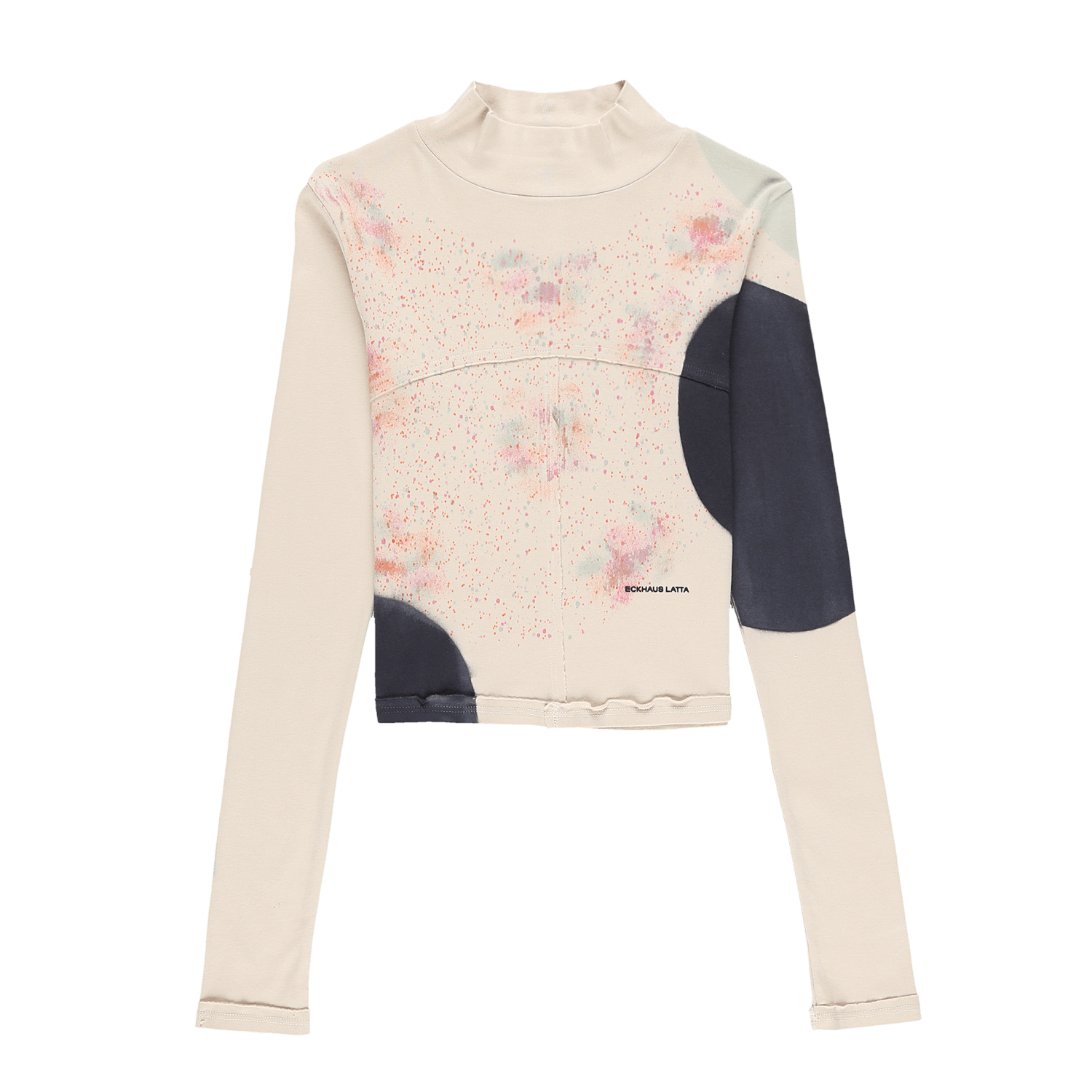 Women's Lapped Baby Turtleneck Long Sleeve T-Shirt