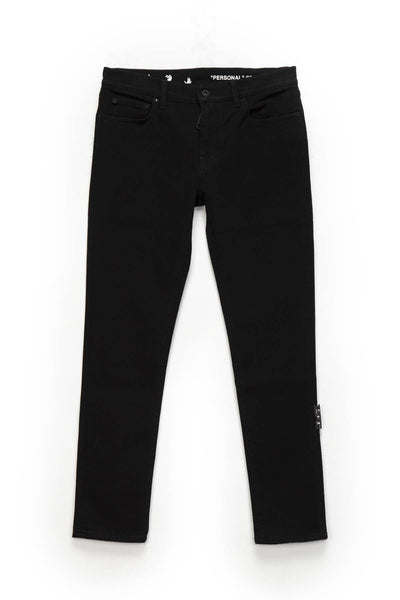 Diagonal Pocket Skinny Jeans