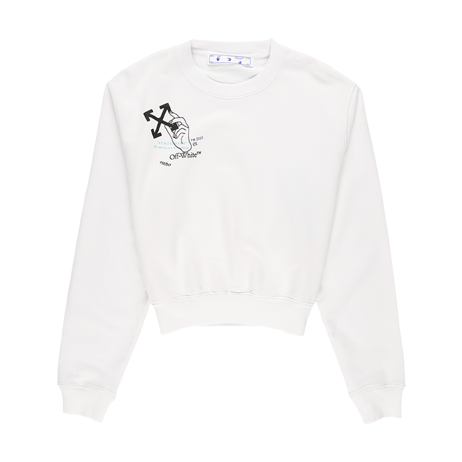 Women's Hand Stamp Cropped Crewneck